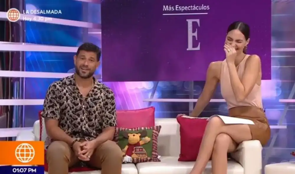 El presentador bromeó con respecto a un mal sueño que tuvo su esposa. Foto: América TV El presentador bromeó con respecto a un mal sueño que tuvo su esposa. Foto: América TV