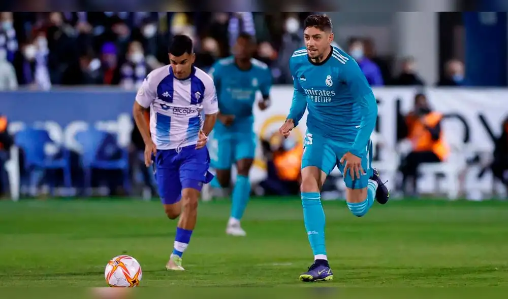 Federico Valverde fue titular y disputó los 90' ante Alcoyano. Foto: Real Madrid Federico Valverde fue titular y disputó los 90' ante Alcoyano. Foto: Real Madrid