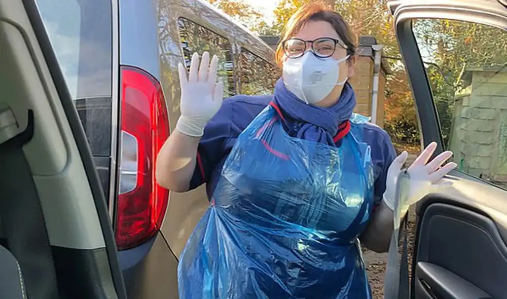 Mónica Almeida es una enfermera que se contagió de COVID-19 el último 31 de octubre y se curó tras recibir una dosis de viagra. Foto: Mónico Almeida