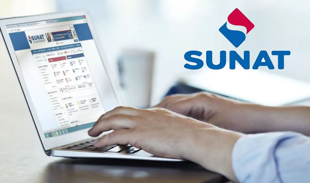 La mayoría de operaciones de Sunat en la actualidad se realizan a través de internet Foto: Andina/composición