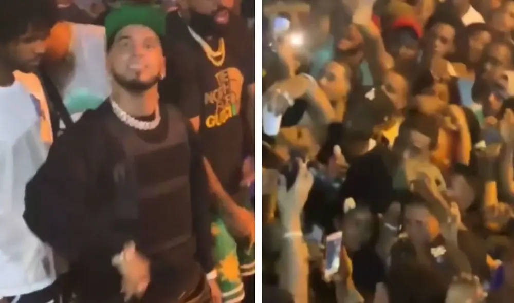 Anuel AA no respetó las medidas sanitarias durante la grabación de su nuevo video. Foto: Instagram El gordo y la flaca