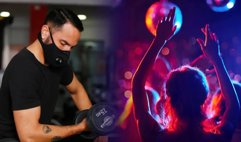 Actividades como hacer ejercicios, gritar y cantar emiten más aerosoles, una vía de transmisión de la COVID-19. Foto: composición