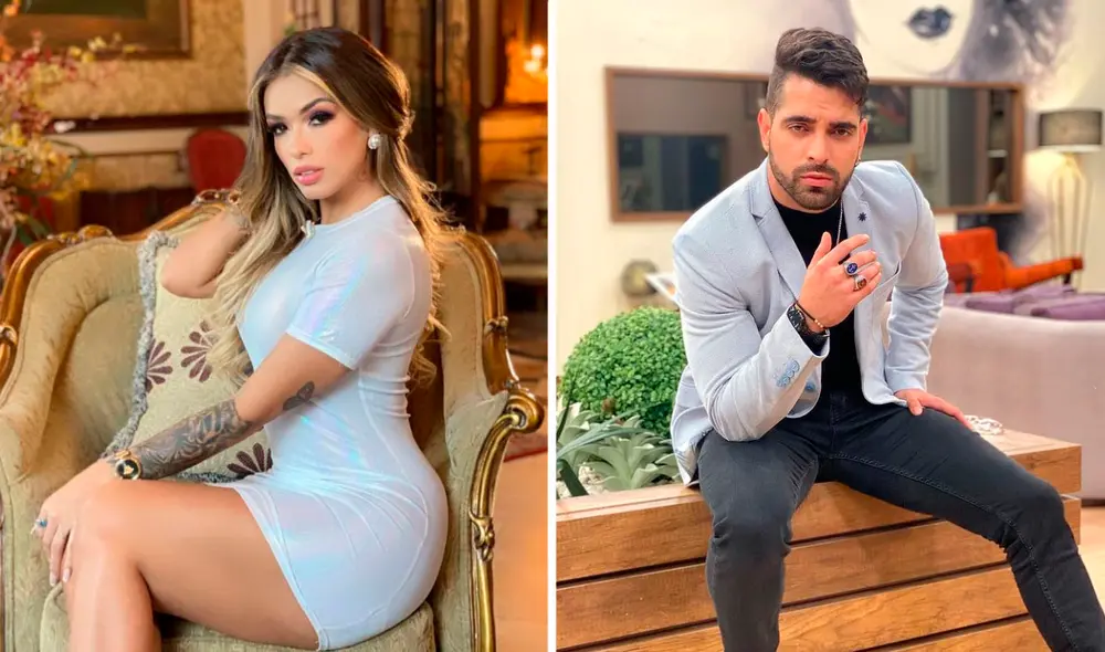 Shirley Arica y Sebastián Tamayo vivieron un amorío durante su participación en El poder del amor. Foto: composición/Instagram