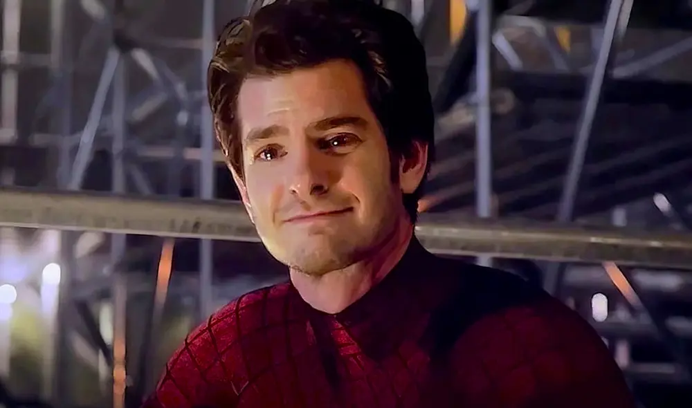 Corto, pero emotivo: así fue el diálogo que improvisó Andrew Garfield en Spiderman no way home. Foto: Twitter
