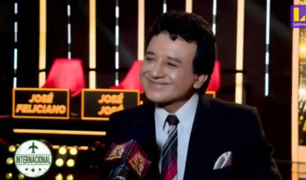 Carlos Burga se emocionó hasta las lágrimas al hablar de 'El príncipe de la canción'. Foto: captura de Latina