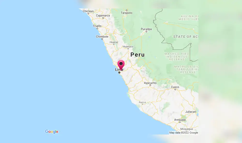El sismo se ubicó a 19 kilómetros al noreste del Lima. Foto: Dirección de Hidrografía y Navegación de la Marina de Guerra del Perú/Twitter