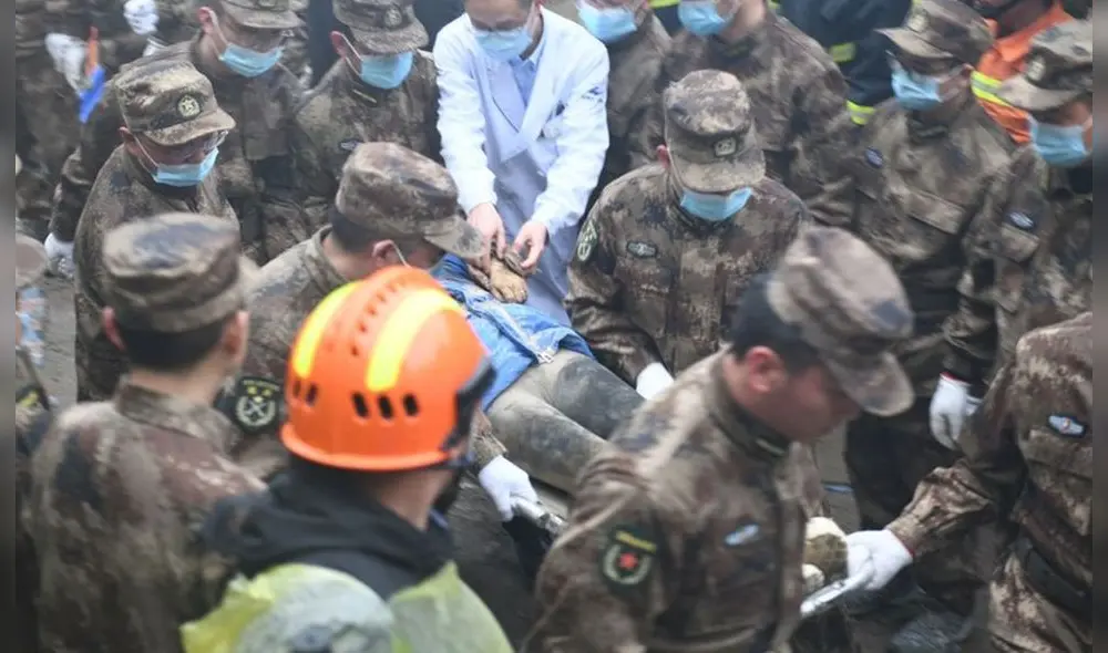 El estallido habría sido provocado por una fuga de gas. Foto: Xinhua