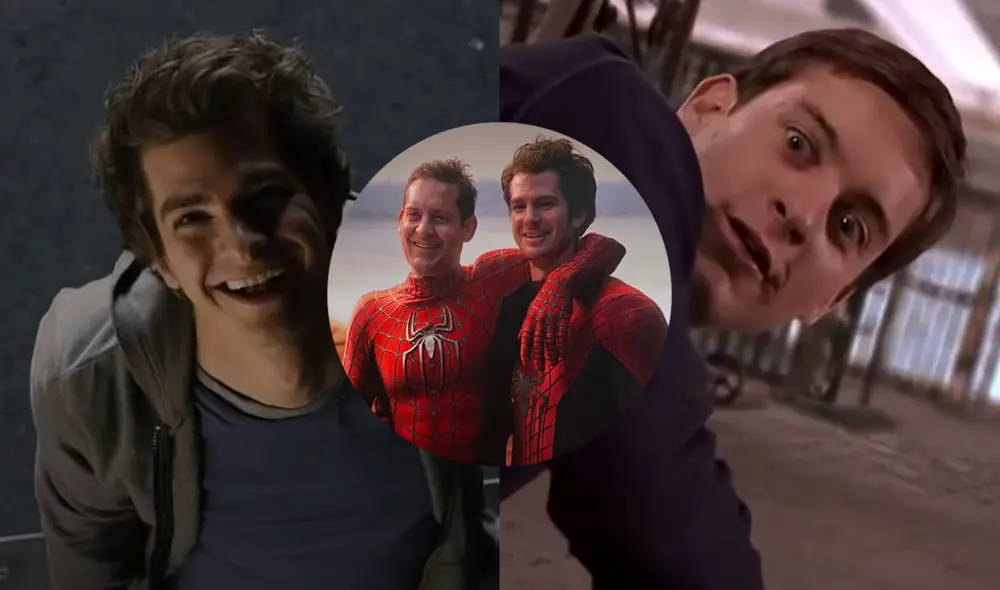 Andrew Garfield y Tobey Maguire disimularon su apariencia para infiltrarse entre el público de Spiderman no way home. Foto: composición/Sony Pictures/Marvel Studios