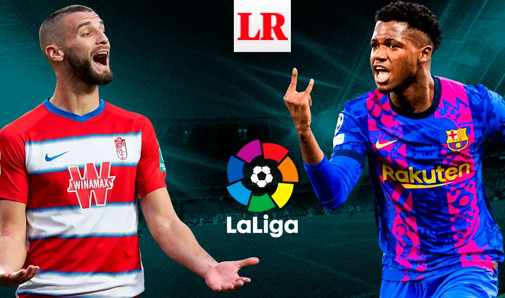 Granada vs. FC Barcelona se enfrentan por la fecha 20 de LaLiga Santander. Foto: Composición GLR