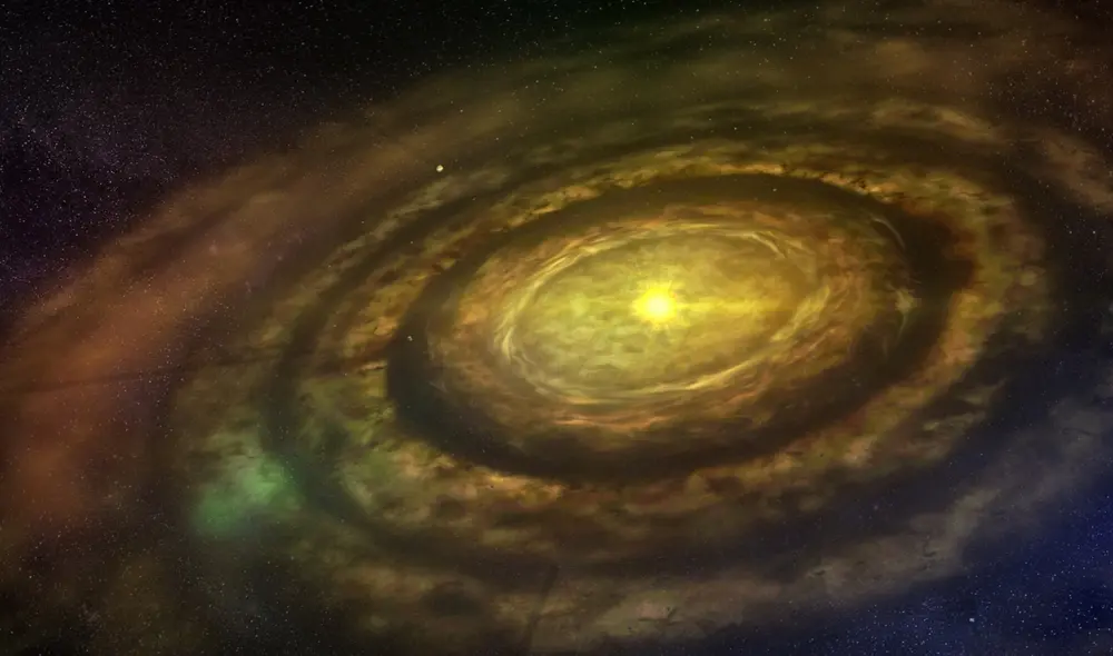 La existencia de estos anillos en el Sol también habría evitado que la Tierra sea una súper Tierra, un cuerpo diez veces más grande que el actual. Foto: University of Copenhagen / Lars A. Buchhave