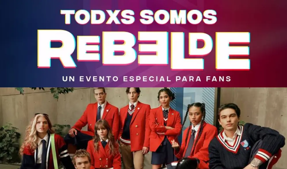 Todos somos Rebelde, el evento especial de Netflix que se transmitirá en TikTok y YouTube para varios países. Foto: composición/Netflix