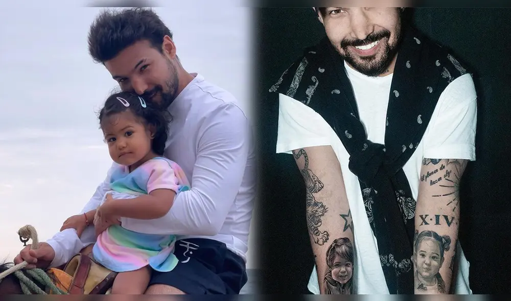 Ezio Oliva enterneció las redes sociales al mostrar su reciente tatuaje. Foto: composición/Ezio Oliva/Instagram