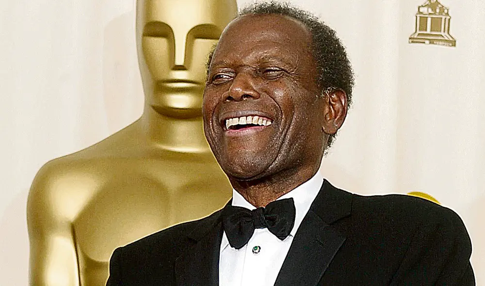 En 2002, cuatro décadas después, Sidney Poitier recibió un Óscar honorífico. Foto: difusión