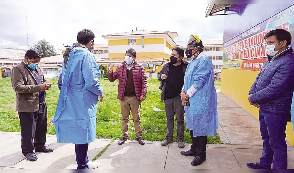 Inspección. Gobernador Alejos y autoridades inspeccionaron plantas de oxígeno. Inspección. Gobernador Alejos y autoridades inspeccionaron plantas de oxígeno.