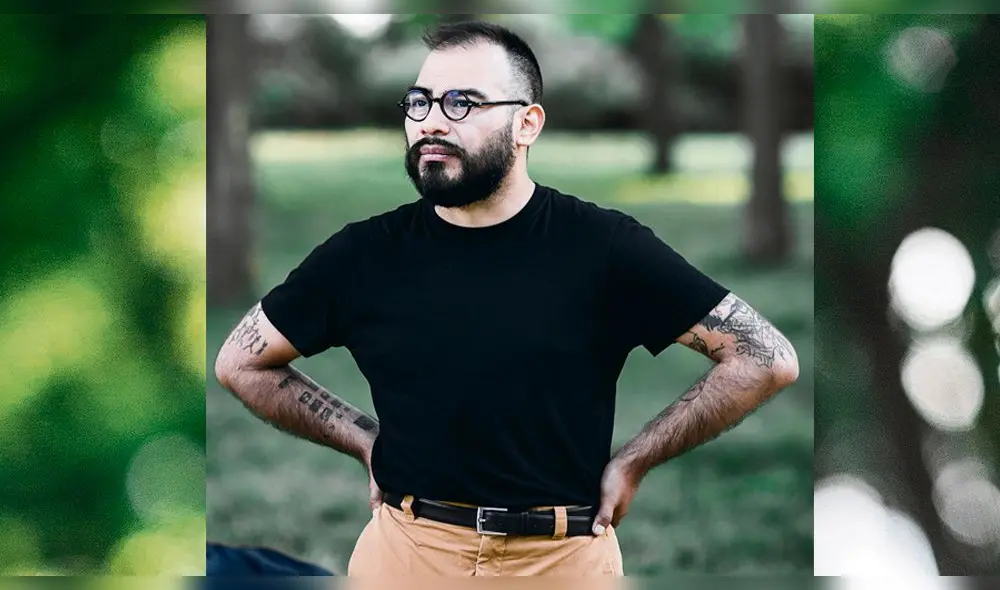 Debut. Robert Baca y una visión ecléctica plasmada en su primera obra.