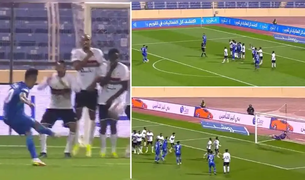 Christian Cueva anotó el segundo gol de su equipo en los descuentos. Foto: captura/SSC