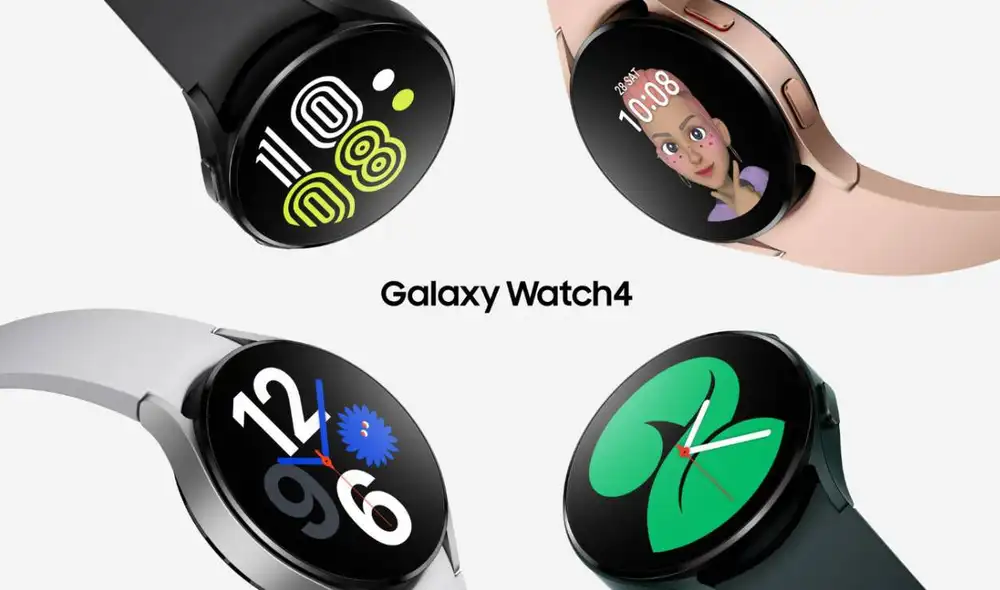 El Galaxy Watch 4 está disponible en varios colores. Foto: Samsung