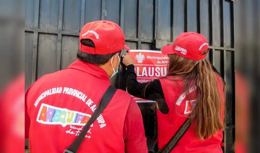 Fiscalización tributaria levantó actas presancionadoras. Foto: Municipalidad de Arequipa