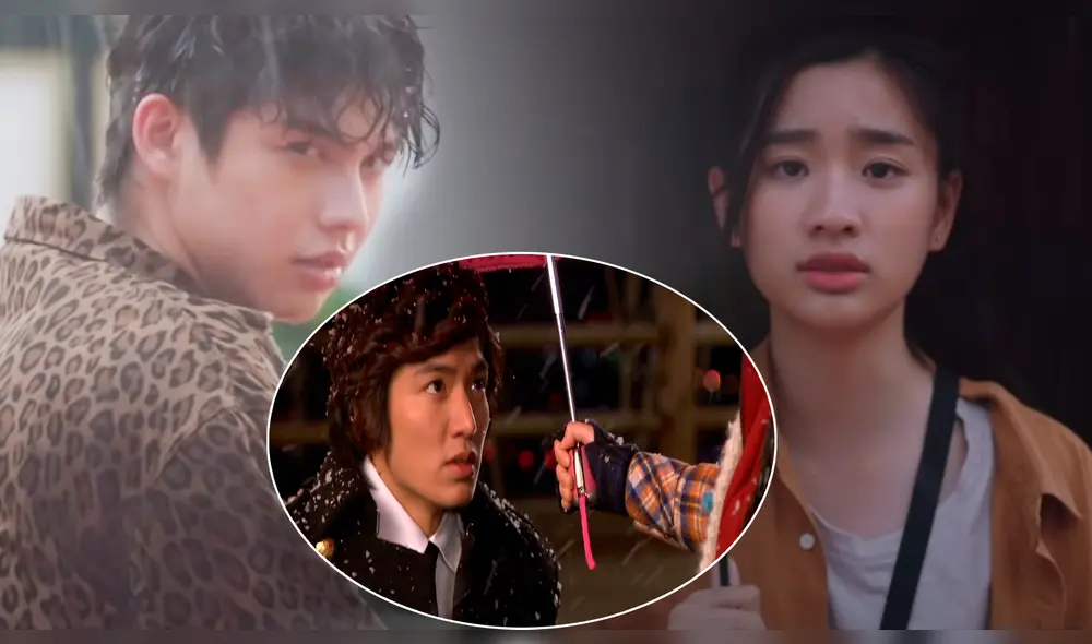 La clásica escena de la primera cita de los protagonistas de Boys over flowers en todas sus versiones. Foto: composición LR/GMMTV/KBS