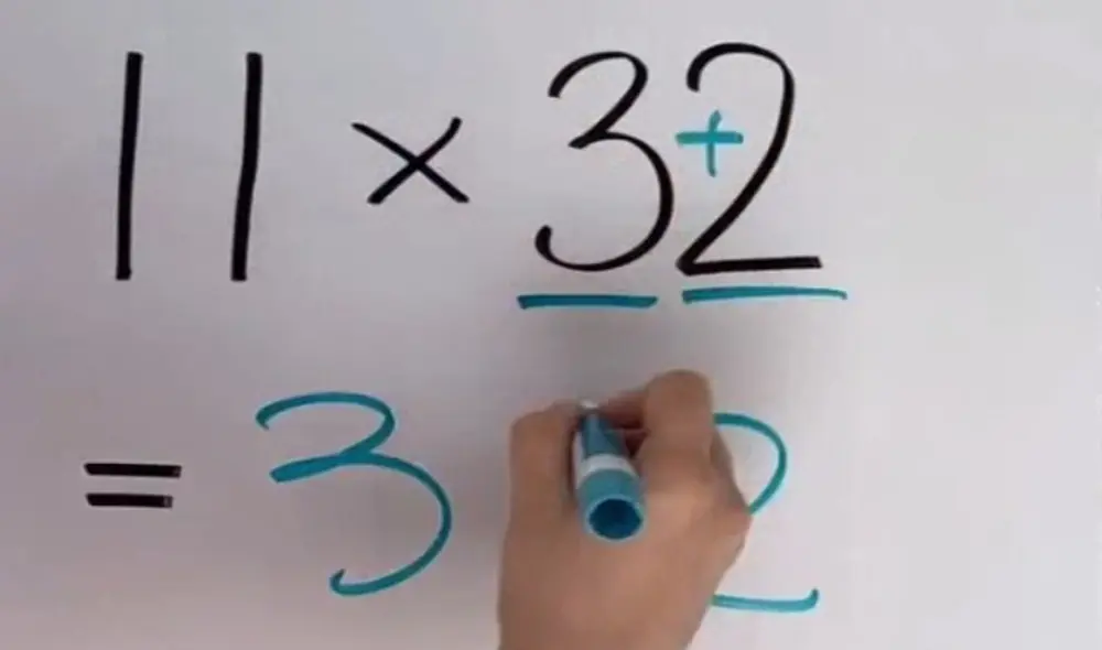 El famoso ‘truco del 11′ fue compartido en un video por una usuaria llamada @silentmath. Foto: captura de TikTok