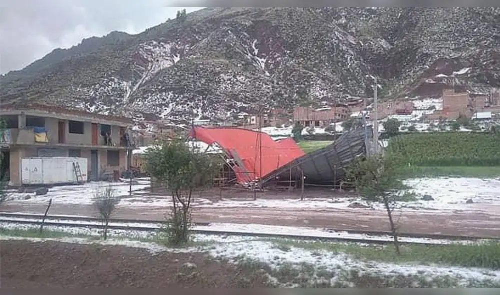 Según informó el acalde, hasta el momento, son más de 60 hectáreas las dañadas por el fenómeno climatológico y 10 viviendas damnificadas. Foto: Valle Sagrado - Radio TV