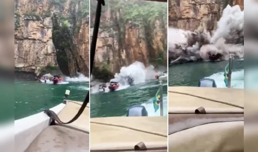 El accidente ocurrió en la región del Lago de Furnas, Brasil. Foto: captura de Twitter / @Metropoles El accidente ocurrió en la región del Lago de Furnas, Brasil. Foto: captura de Twitter / @Metropoles