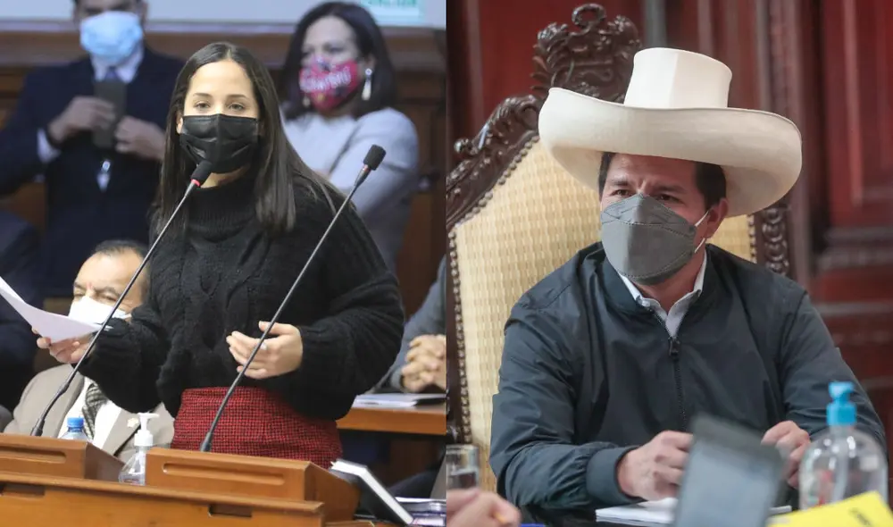 Sigrid Bazán propone cambios en el proceso de vacancia. La última moción para sacar a un jefe de estado fue presentada contra Pedro Castillo. Foto: Congreso/Presidencia