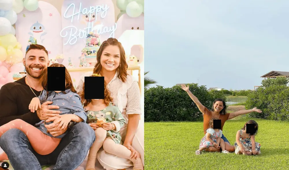 Andrea San Martín y Sebastián Lizarzaburu muestran su vida cotidiana con sus hijas en redes sociales. Foto: Instagram/Andrea San Martín