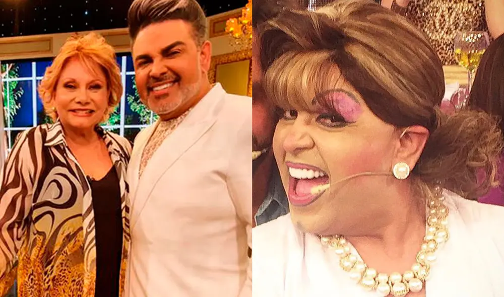 La exconductora de Utilísima Camucha Negrete visitó el programa de Andrés Hurtado para aclarar presuntas rivalidades entre ambos. Foto: captura/Panamericana/difusión