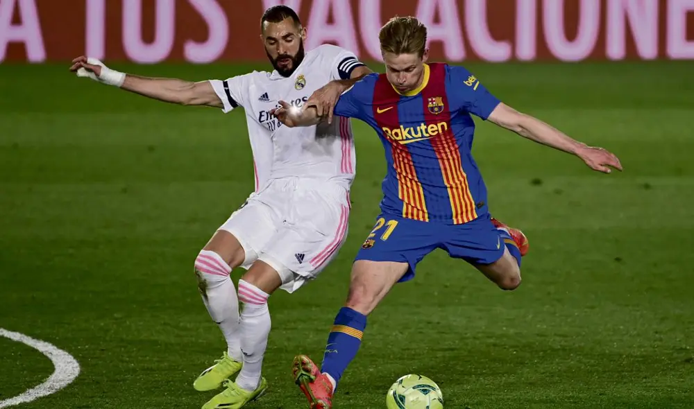 Real Madrid se impuso 2-1 al FC Barcelona en el primer clásico de LaLiga 2021-22. Foto: EFE