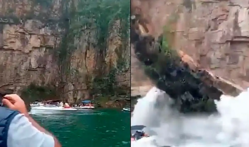 Los bomberos sospechan que las fuertes precipitaciones de los últimos días en la región presionaron las paredes del cañón, lo que pudo haber provocado el deslizamiento. Foto: The world news Los bomberos sospechan que las fuertes precipitaciones de los últimos días en la región presionaron las paredes del cañón, lo que pudo haber provocado el deslizamiento. Foto: The world news