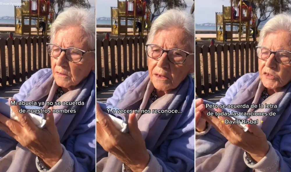 La joven de usuario @marilynslook no dudó en agradecer a sus seguidores por la ayuda que le brindaron para que David Bisbal sepa de su abuela. Foto: captura de TikTok