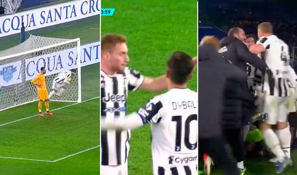 Remontada en el Estadio Olímpico, Juventus venció 4-3 a Roma. Foto: captura ESPN Remontada en el Estadio Olímpico, Juventus venció 4-3 a Roma. Foto: captura ESPN