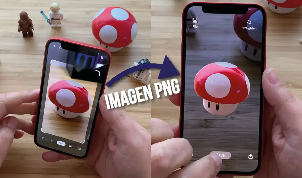 Este truco te ahorrará bastante tiempo cuando tengas que transformar una imagen a un archivo PNG. Fuente: composición LR/ captura YouTube