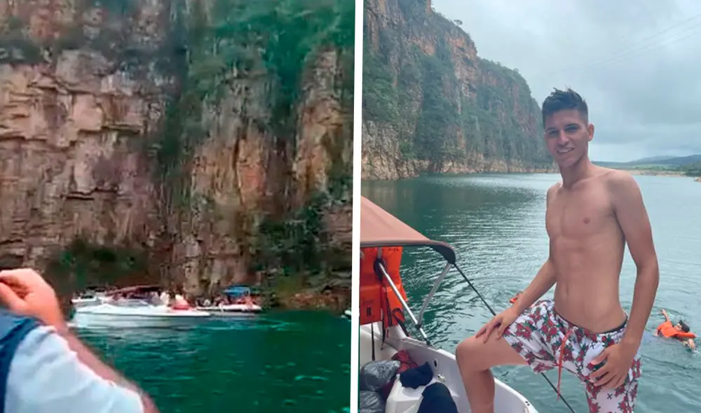 Gustavo Braga estuvo en el río Furnas unos minutos antes de la tragedia. Foto: Composición GLR