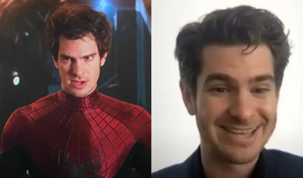Andrew Garfield tuvo que mentir reiteradas veces para mantener el secreto de su aparición en Spiderman no way home. Foto: composición/Twitter/captura de Youtube