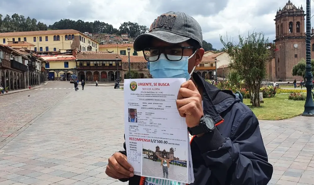 Cristian Rojas, hijo del desaparecido, manifestó que su padre fue intervenido por primera vez en la Plaza Mayor. Foto: La República