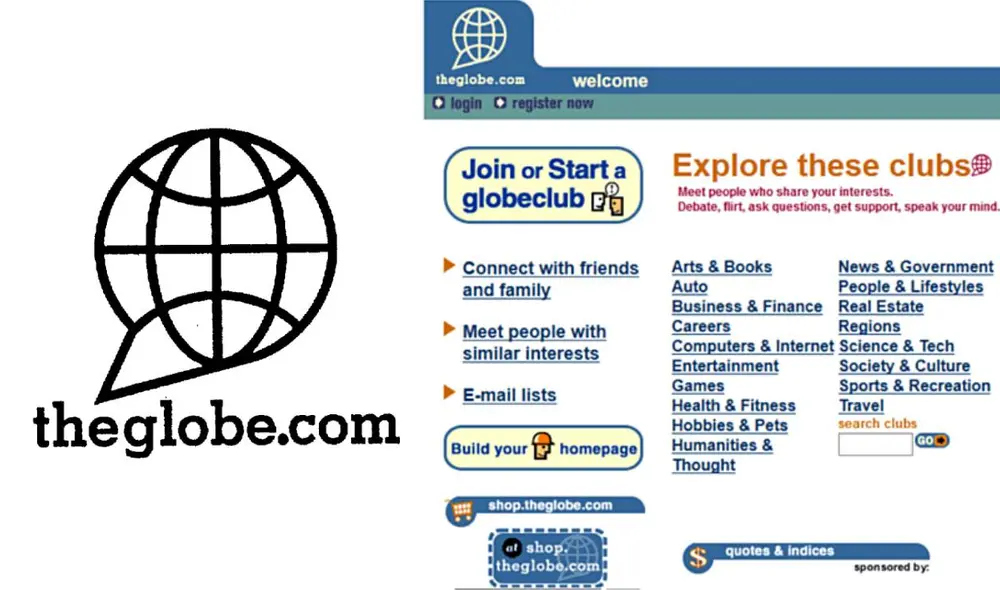 TheGlobe fue uno de los muchos emprendimientos con éxito inicial durante la burbuja puntocom, pero terminó mal por los excesos de sus creadores y la falta de visión. Foto: Composición LR TheGlobe fue uno de los muchos emprendimientos con éxito inicial durante la burbuja puntocom, pero terminó mal por los excesos de sus creadores y la falta de visión. Foto: Composición LR