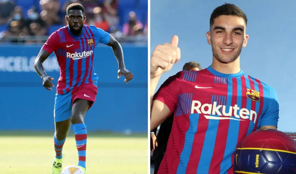 Umtiti (lado izquierdo) llegó al FC Barcelona en 2016 desde el Lyon de Francia. Foto: Twitter FC Barcelona