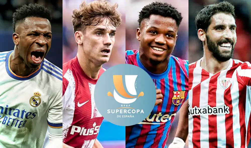 FC Barcelona vs. Real Madrid y Atlético Madrid vs. Athletic Bilbao serán las llaves de semifinales de la Supercopa de España. Foto: composición LR/Gerson Cardoso