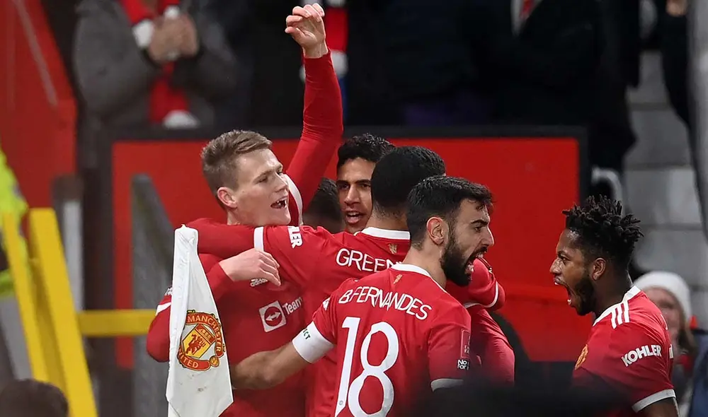 Manchester United avanzó de fase en la FA Cup sin Cristiano Ronaldo. Foto: AFP