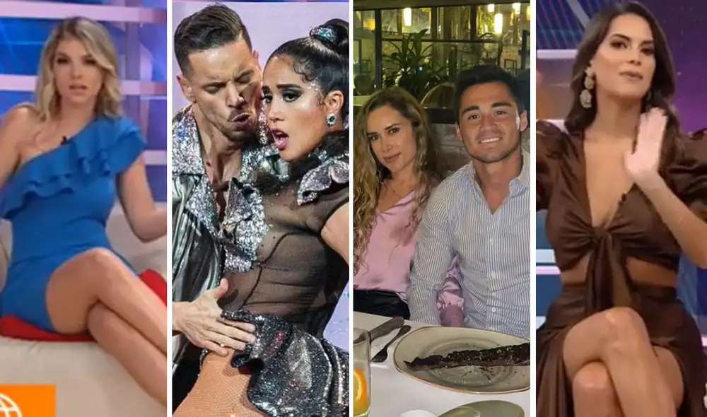 Brunella Horna y Valeria Piazza opinaron sobre las respectivas relaciones de Rodrigo Cuba y Melissa Paredes. Foto: captura América TV/Instagram Brunella Horna y Valeria Piazza opinaron sobre las respectivas relaciones de Rodrigo Cuba y Melissa Paredes. Foto: captura América TV/Instagram