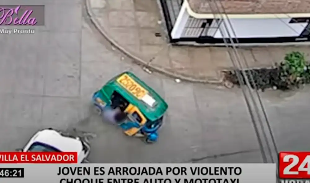 Hecho fue registrado por una cámara de seguridad de la municipalidad local. Foto: captura video Municipalidad de Villa El Salvador Hecho fue registrado por una cámara de seguridad de la municipalidad local. Foto: captura video Municipalidad de Villa El Salvador