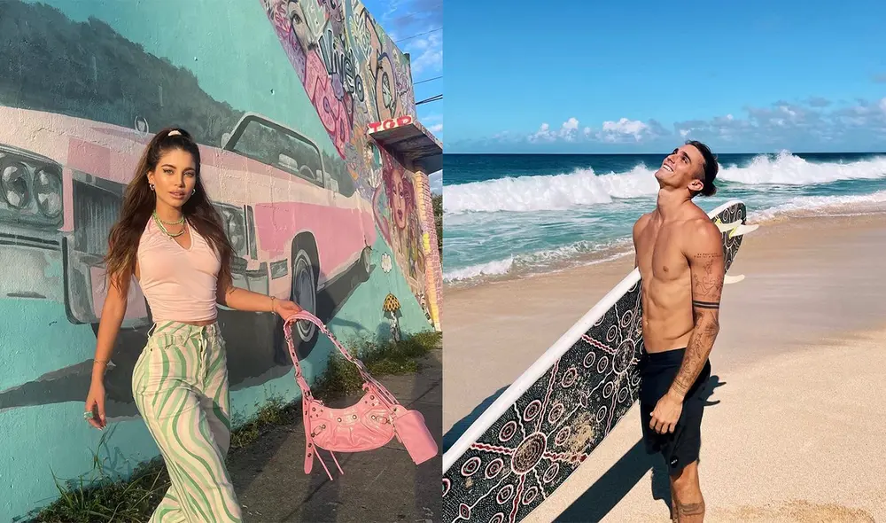 Una influencer cusqueña captó a Flavia Laos junto al modelo estadounidense Jay Alvarrez en Cusco. Foto: Composición LR