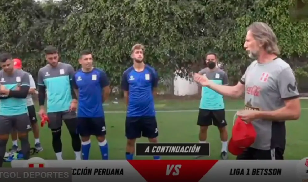 Ricardo Gareca habló con el combinado extranjero de la Liga 1 Betsson. Foto: captura FPF