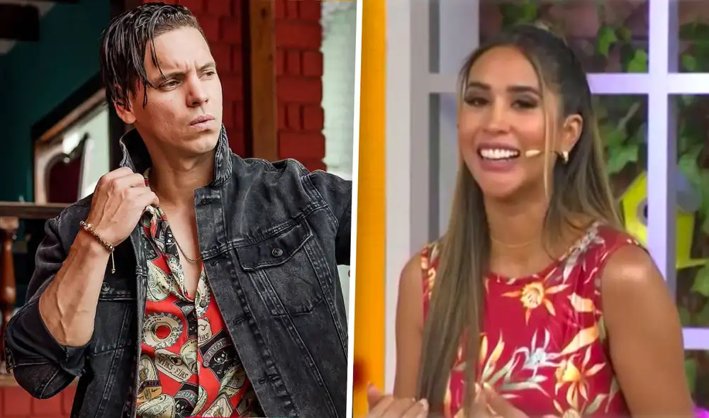 Melissa Paredes reveló, ante la insistencia de sus compañeros, el apodo que le puso a Anthony Aranda. Foto: composición Instagram/Latina