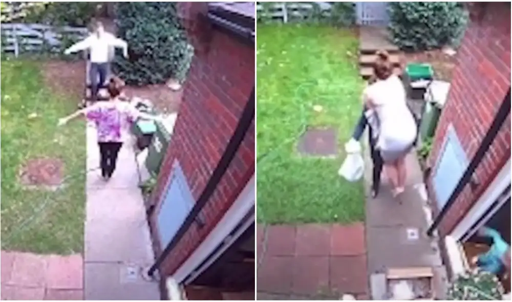 Mujer recibe eufóricamente a su esposo cada vez que este regresa a casa desde hace 10 años. Foto: captura de TikTok.