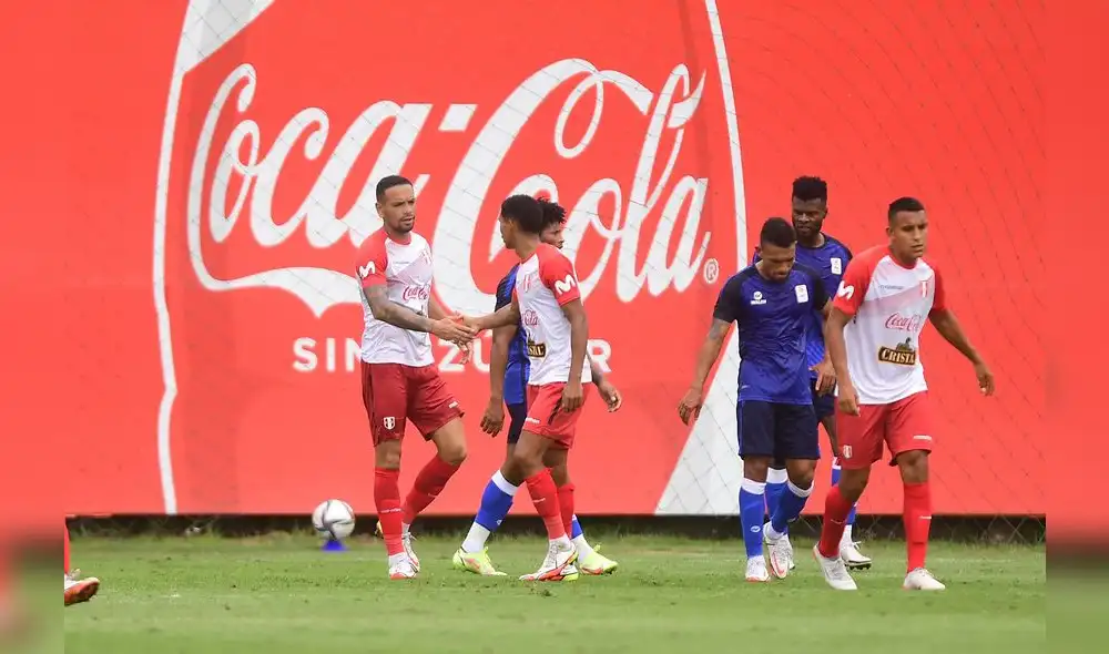 Perú gano el partido amistoso ante Extranjeros de la Liga 1 por 2-0. Foto: Twitter Selección Perú