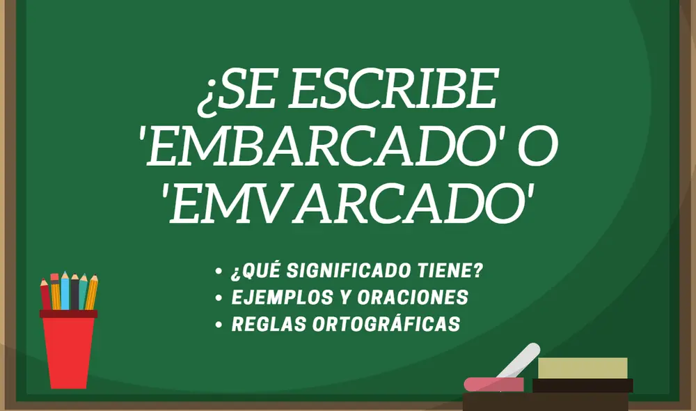 ¿Cuál es la forma correcta de escribir 'embarcado'? ¿Lleva 'm' y 'b'? Aquí algunos ejemplos con esta palabra para evitar equivocaciones al redactar tus textos. Foto: composición Valentín Fuentes/La República ¿Cuál es la forma correcta de escribir 'embarcado'? ¿Lleva 'm' y 'b'? Aquí algunos ejemplos con esta palabra para evitar equivocaciones al redactar tus textos. Foto: composición Valentín Fuentes/La República