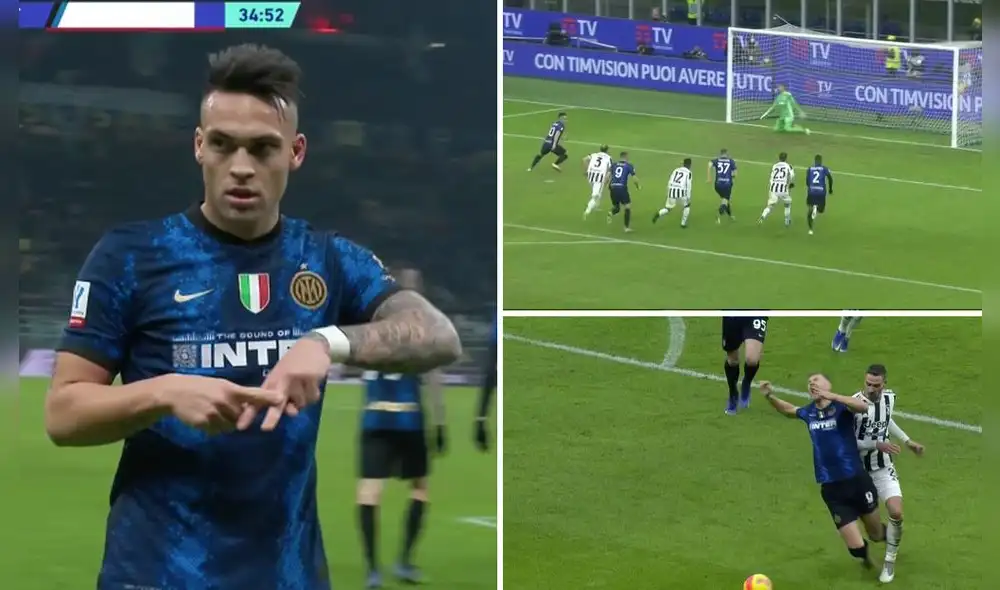 Lautaro aprovechó un penal y puso el empate. Foto: captura ESPN